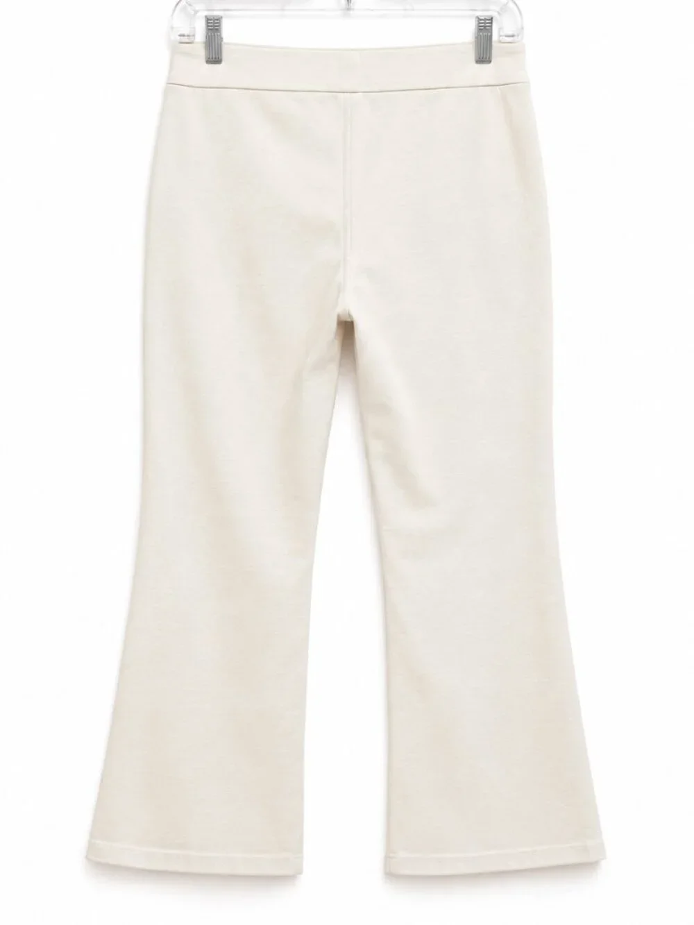 Michael Kors Bone White High Rise Flare Pull On Pants XL QR530RZEZT